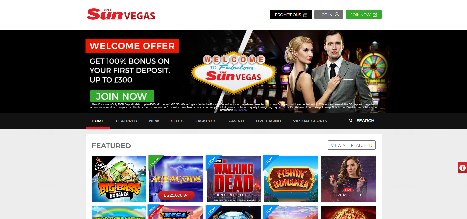 The Sun Vegas Casino Lobby