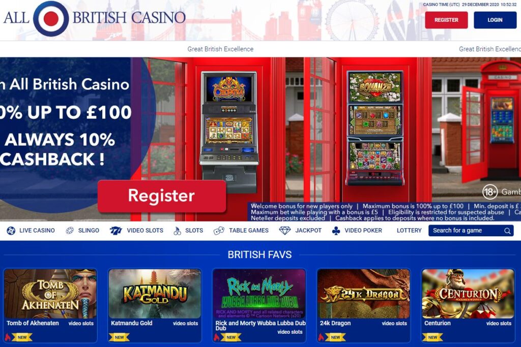 All British Casino Header